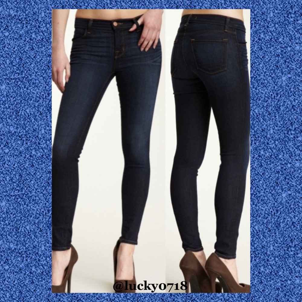 J Brand Super Skinny Stretch Jean in Nightwish Sz 28
